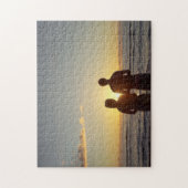 Sunlight Image Shot Couple on Beach Puzzle (Vertikal)