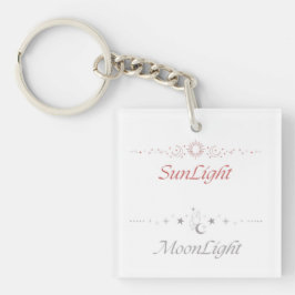 Sunlight Moonlight Kunst Schlüsselanhänger