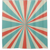 Sunlight retro horizontal background. Pale red and Duschvorhang (Vorderseite)