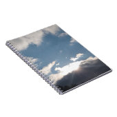 Sunlight Through Dark Clouds Spiral Photo Notebook Notizblock (Rechte Seite)