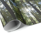 Sunlight Through Pine Trees Geschenkpapier (Rolleneckpunkt)
