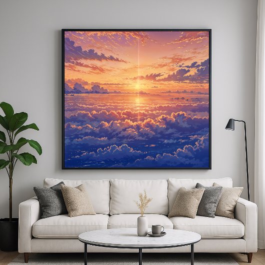Sunlit Atmosphere - Lebhafter Illustrationsstil Ar Poster