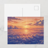 Sunlit Atmosphere - Vibrant Illustration Art Style Postkarte (Vorne/Hinten)