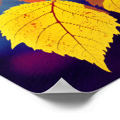 Sunlit Autumn Leaves - Detaillierte Illustration S Poster (Ecke)