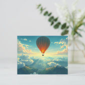 Sunlit Balloon Ride Postkarte (Stehend Vorderseite)