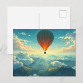 Sunlit Balloon Ride Postkarte (Vorne/Hinten)