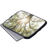 Sunlit Baum Laptopschutzhülle (Vorne Knopf)