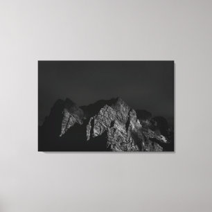 Sunlit Berge Leinwanddruck