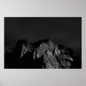 Sunlit Berge Poster (Vorne)