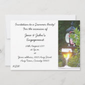 Sunlit Bier-Party Einladung (Rückseite)