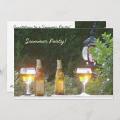 Sunlit Bier-Party Einladung (Vorne/Hinten)