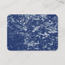 Sunlit Blätter - Cyanotypwirkung Visitenkarte