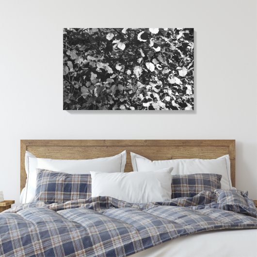 Sunlit Blätter Leinwanddruck (Insitu (Schlafzimmer))