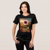 "Sunlit Bloom: Die Evolution eines Traums" - Fraue Tri-Blend Shirt (Vorderseite voll)