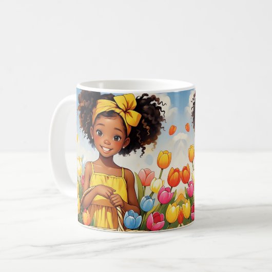 " SUNLIT BLOOM " KAFFEETASSE (Vorderseite Links)