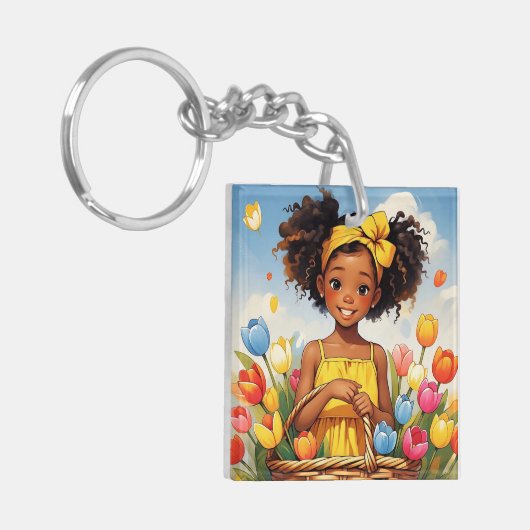 " SUNLIT BLOOM " SCHLÜSSELANHÄNGER (Vorderseite links)