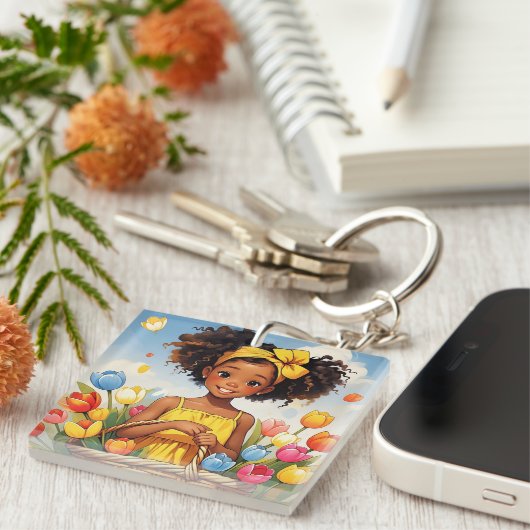 " SUNLIT BLOOM " SCHLÜSSELANHÄNGER (Vorderseite rechts)