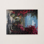 Sunlit Bougainvillea Path Art Puzzle (Horizontal)