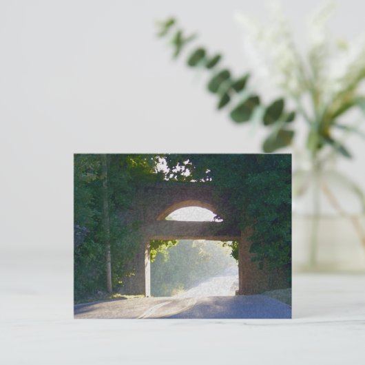 Sunlit Bridge Postkarte (Stehend Vorderseite)