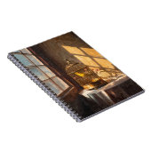 Sunlit Canary Birdcage Notebook Notizblock (Rechte Seite)