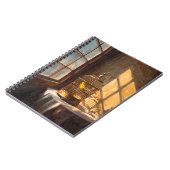 Sunlit Canary Birdcage Notebook Notizblock (Linke Seite)