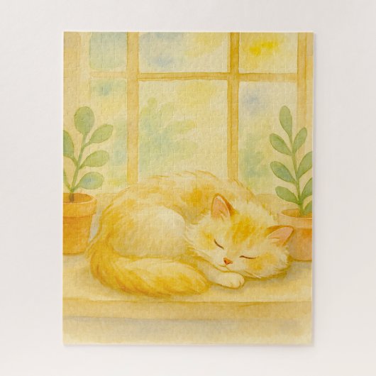 Sunlit Cat Haven Puzzle (Vertikal)