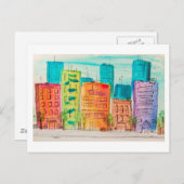 Sunlit City Postkarte (Vorne/Hinten)
