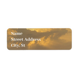 Sunlit Clouds Return Address Labels – Nature Theme