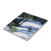 Sunlit Colorado Mountain Snow Scene Fliese (Seite)