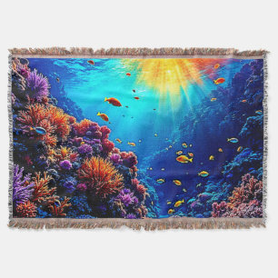 Sunlit Coral Reef Wonderland Decke