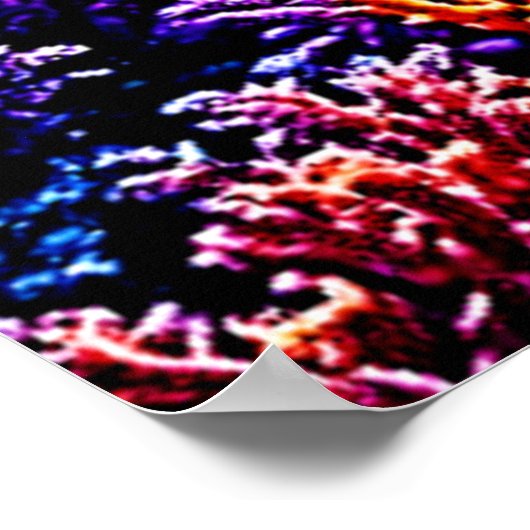 Sunlit Coral Reef Wonderland Poster (Ecke)