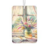 Sunlit Cottage Window Wildflowers Autolufterfrischer (Rückseite)