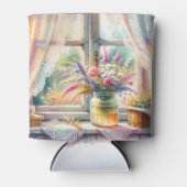 Sunlit Cottage Window Wildflowers Dosenkühler (Vorderseite)