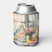 Sunlit Cottage Window Wildflowers Dosenkühler (Kanne Rückseite)