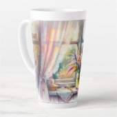 Sunlit Cottage Window Wildflowers Milchtasse (Linke Ecke)