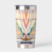 Sunlit Cottage Window Wildflowers Thermobecher (Rechts)