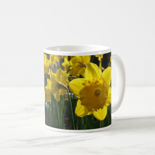 Sunlit Daffodil Kaffeetasse (VorderseiteRechts)