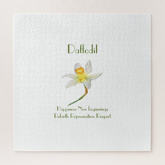 Sunlit Daffodil mit Blume Puzzle (Vertikal)