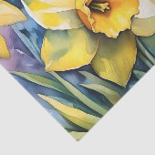Sunlit Daffodin Wasserfarbe Seidenpapier (Ausschnitt)