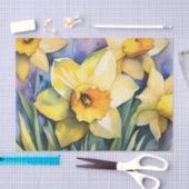 Sunlit Daffodin Wasserfarbe Seidenpapier (Handwerk)