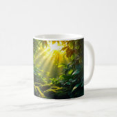 Sunlit Dschungel Kaffeetasse (VorderseiteRechts)