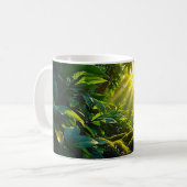 Sunlit Dschungel Kaffeetasse (Vorderseite Links)