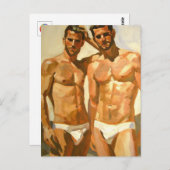 Sunlit Figures: Bold Study in Sensation Postkarte (Vorne/Hinten)