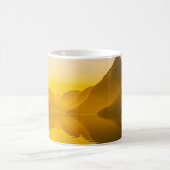 Sunlit Fjord Serenity Kaffeetasse (Mittel)