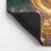 Sunlit Floral Vortex Mousepad (Ecke)