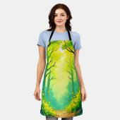 Sunlit Forest Path Schürze (Getragen)