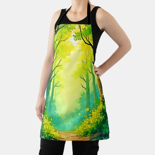Sunlit Forest Path Schürze (InSitu)
