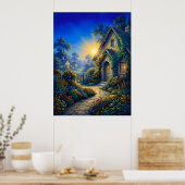 Sunlit Garden at Daybreak Poster (Küche)