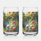 Sunlit Garden Pathway Gate Scene Dosenglas (Rückseite)