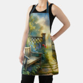 Sunlit Garden Pathway Gate Scene Schürze (InSitu)